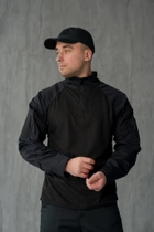 Мужской костюм 3в1 "Black" Rip-Stop / Форма убакс + штаны Kayman + бейсболка черный цвет с липучками под шевроны 50 - изображение 3