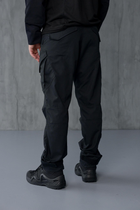 Чоловічий костюм 3в1 " Black" Rip-Stop / Форма убакс + штани Kayman + бейсболка чорний колір з липучками під шеврони 48 - зображення 11