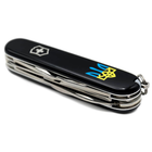 Складаний ніж Victorinox CLIMBER UKRAINE Тризуб синьо-жовт. 1.3703.3_T0016u - зображення 5