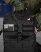 Тактичний штурмовий рюкзак U.S.A 45л чорний (13152) - зображення 3