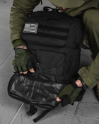 Тактичний штурмовий рюкзак U.S.A 45л чорний (13152) - зображення 5
