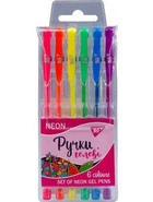 Набір гелевих ручок Neon 6 кольорів 0.8 мм YES