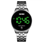 Світлодіодний наручний годинник Skmei 1579 light (Сріблясті)