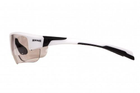 Окуляри фотохромні (захисні) Global Vision Hercules-7 White Photochromic (clear), фотохромні прозорі в білій оправі - зображення 4