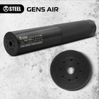 Глушитель боевой STEEL Gen 5 AIR .223 / 5.56, резьба 1/2×28, саундмодератор AR-15 - изображение 6