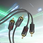 Аудіо кабель 2RCA to 2RCA 1.5m тюльпан-тюльпан перехідник AUX Hoco UPA29