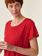 Sukienka T-shirt midi letnia damska Tatuum Gardina T2214.197 S Czerwona (5900142151552) - obraz 3