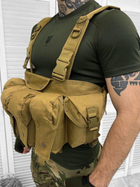 Нагрудная сумка VT-1071 разгрузка олива военная армейская на бронежилет кайот - изображение 5