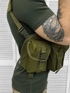 Нагрудная сумка VT-1071 разгрузка олива военная армейская на бронежилет олива - изображение 4