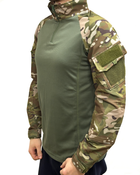 Рубашка мужская тактическая с длинным рукавом для военных и армии ВСУ, Хаки XXL - изображение 2