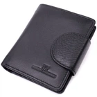 Гаманець для жінок вертикального типу із натуральної шкіри ST Leather 22451 Чорний