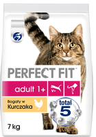 Sucha karma dla kota Perfect Fit Adult 1+ z kurczakiem 7 kg (4008429090196) - obraz 1