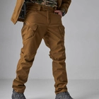 Зимовий Костюм Soft Shell на Omni-Heat з капюшоном / Чоловіча Форма Куртка + Штани койот розмір 6XL - зображення 7