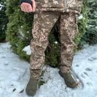 Мужской зимний костюм куртка + брюки Soft Shell с подкладкой Omni-Heat пиксель размер 3XL - изображение 3