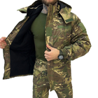 Чоловічий зимовий костюм саржа з силіконовим утеплювачем / Куртка + штани "Transistor" мультикам розмір S - зображення 4