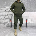 Чоловічий зимовий костюм Softshell на хутрі / Куртка + штани "Splinter k5" олива розмір L - зображення 1