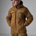 Зимовий Костюм Soft Shell на Omni-Heat з капюшоном / Чоловіча Форма Куртка + Штани койот розмір 5XL - зображення 2