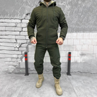 Мужской зимний костюм Softshell на мехе / Куртка + брюки "Splinter k5" олива размер 2XL - изображение 7