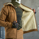 Чоловічий зимовий костюм "Shredder" Softshell на овчині / Комплект куртка + штани койот розмір 2XL - зображення 4