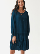 Плаття-футболка міді літнє жіноче Tatuum Mono T2216.193 40 Синє (5900142162060) - зображення 3