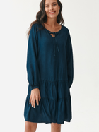 Плаття-футболка міді літнє жіноче Tatuum Mono T2216.193 36 Синє (5900142162046) - зображення 3