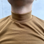 Мужской Утепленный Гольф койот / Водолазка с начесом / Теплая кофта с высокой горловиной размер 5XL - изображение 5