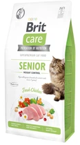 Сухий корм для кішок Brit Care Cat GF Senior Weight Control для літніх з надмірною вагою з куркою