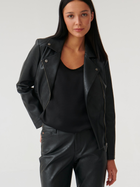 Шкіряна куртка жіноча Tatuum Ramonesi T2316.013 38 Чорна (5900142263026) - зображення 4