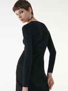 Sweter damski z wiskozy Sinsay 2595F-99X L Czarny (5904116658207) - obraz 2
