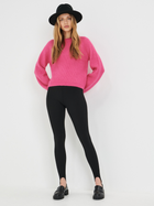 Sweter damski z bufiastymi rękawami Sinsay 7240J-30M M Różowy (5904298754063) - obraz 3