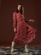 Сукня міді літня жіноча Sinsay 7464A-MLC XS Червона (5904841503254) - зображення 1