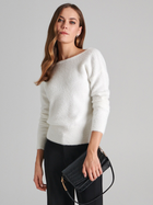 Sweter damski wizytowy Sinsay 3385F-01X S Biały (5904116745860) - obraz 1