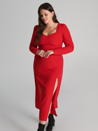 Сукня міді осіння жіноча Sinsay 3301F-33X XL Червона (5904116776055) - зображення 1