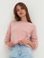 Sweter damski elegancki Sinsay 8911E-03X XS Różowy (5904020216944) - obraz 1