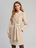 Пальто жіноче осіннє Sinsay 3149F-01X XS Бежеве (5905035304503) - зображення 1