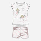 Дитяча літня піжама для дівчинки Chicco 09035343000000 92 см Білий/Рожевий (8059609086108) - зображення 1
