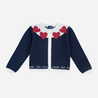 Sweter rozpinany dla dziewczynki Chicco 09009721000000 116 cm Granatowy (8059609163137) - obraz 1