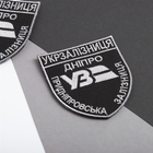 Шеврон-нашивка IDEIA на липучці Укрзалізниця Дніпро Придніпровська залізниця 8х9.5 см срібло (2200004294131) - зображення 3