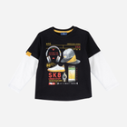 Дитяча футболка з довгими рукавами для хлопчика Chicco 09067431000000 86 см Чорна (8059609174515) - зображення 1