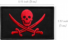 Набір шевронів з липучкою IDEIA Пірат Jolly Roger 5х8 см 2 шт (4820182650185) - зображення 5