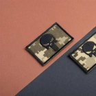 Набір шевронів з липучкою IDEIA Punisher Череп Каратель вишитий патч 5х8 см 2 шт Піксель (4820182651069) - зображення 7