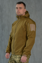 Куртка Softshell чоловіча KOYOT з Флісовою підкладкою колір койот / Демісезонна водонепроникна XL - зображення 9