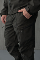 Брюки мужские SoftShell для полиции на флисе с высокой посадкой / Ветро и водозащитные штаны 3XL - изображение 2