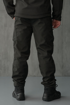 Чоловічі штани SoftShell для поліції на флісі із високою посадкою / Вітро та водозахисні штани 3XL - зображення 3