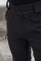 Брюки мужские SoftShell для полиции на флисе с высокой посадкой / Ветро и водозащитные штаны 3XL - изображение 8