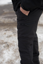 Брюки мужские SoftShell для полиции на флисе с высокой посадкой / Ветро и водозащитные штаны XL - изображение 6