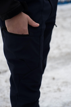 Чоловічі штани SoftShell для ДСНС на флісі із високою Посадкою / Щільні Брюки темно-сині L - зображення 11