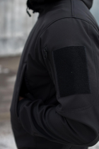 Куртка Softshell чоловіча Поліція з Флісовою підкладкою чорна / Демісезонна водонепроникна M - зображення 8