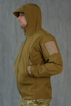 Куртка Softshell мужская KOYOT с Флисовой подкладкой цвет койот / Демисезонная водонепроницаемая M - изображение 4