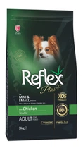 Повноцінний та збалансований сухий корм для собак малих порід Reflex Plus з куркою